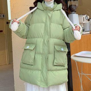Loose-fit Fleece Long Cardigan