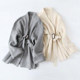 Sashed Knit Jacket