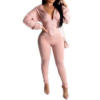 Set: Hooded Zip Jacket + Leggings