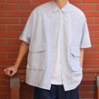 Short Sleeve Dual Pocket Pinstripe Shirt