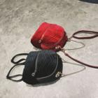 Chain Detail Corduroy Backpack