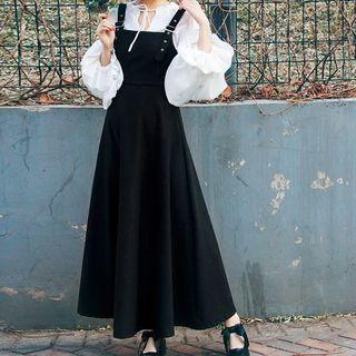 Corduroy Midi A-line Jumper Dress