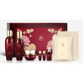Sooryehan - Hyo Bidam Fermented Set: Skin 140ml + 20ml + Emulsion 130ml + 20ml + Cream 25ml + Ampoule 30ml + Mask 2pcs 8pcs