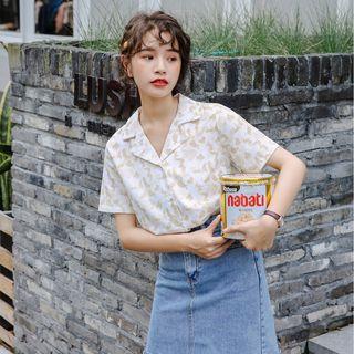 Leopard Print Short-sleeve Shirt