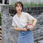 Leopard Print Short-sleeve Shirt