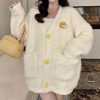 Tiger Cardigan White - One Size