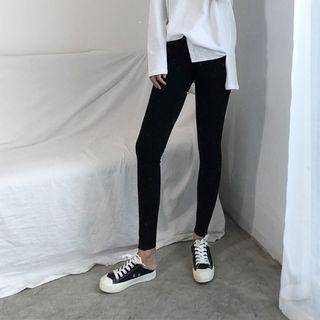 Cat Button Tapered Pants