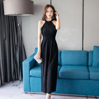 Halter Neck Wide-leg Jumpsuit