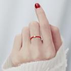 925 Sterling Silver Red String Ring