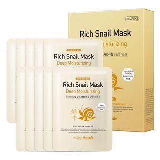Mother Made - Deep Moisturizing Rich Snail Mask Set 25ml X 10pcs 25ml X 10pcs