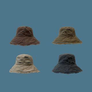Ripped Washed Bucket Hat