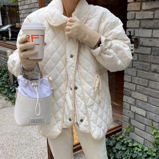 Corduroy Padded Drawstring Jacket