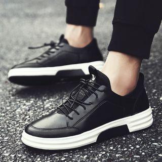Two-tone Lace-up Sneakers