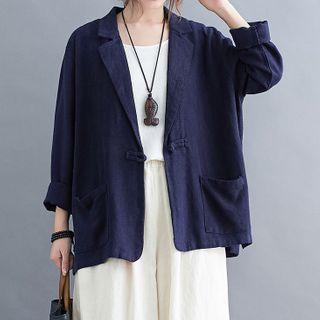 Plain Frog-button Blazer