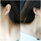 Metallic Geometric Drop Earring
