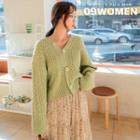 Two-way Cable-knit Cardigan