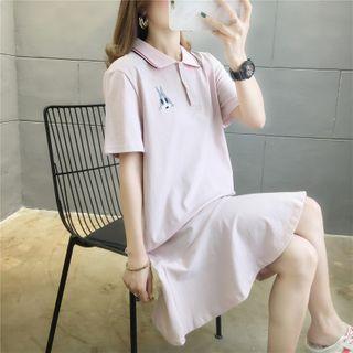 Rabbit Short-sleeve Polo Dress