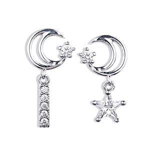 Non-matching Rhinestone Star Earring