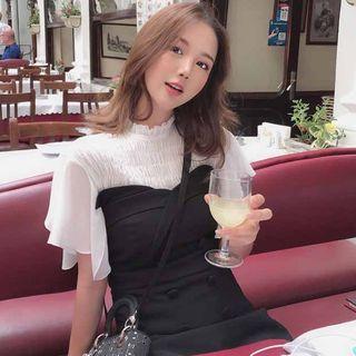 Set: Chiffon Blouse + Tube Dress