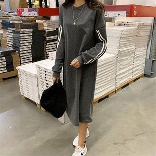 Pipe-trim Pullover Dress