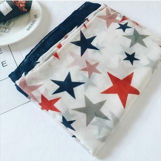 Star Print Scarf As Shown In Figure - 90cm X 180cm