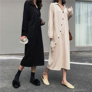Midi Collar Knit Dress