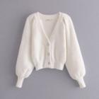 Fluffy Cropped Camisole Top / Shorts / Cardigan