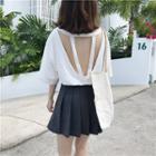 Key-hole Back Short-sleeve Top