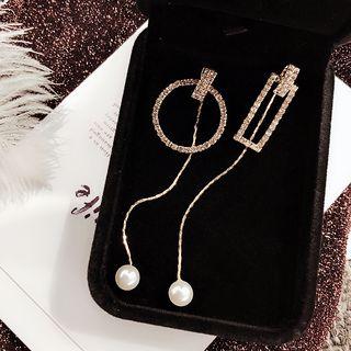 Non-matching Geometric Statement Earring
