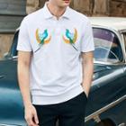 Bird Embroidered Short-sleeve Polo Shirt