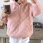 Quilted Hoodie Pink - One Size