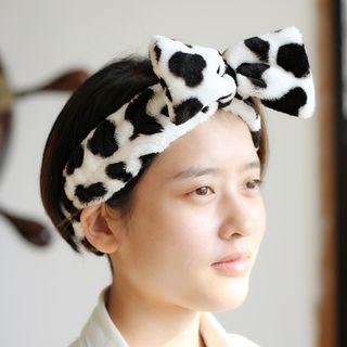 Bow-accent Fleece Hair Band