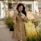 Faux-shearling Military Coat
