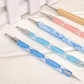 Nail Art Dotting Tool (random Color) 1 Pc