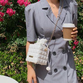 Padded Drawstring Bucket Bag