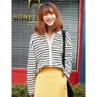Drop-shoulder Stripe Cardigan