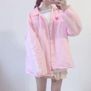 Cartoon Print Padded Jacket