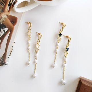 Alloy Faux Pearl Dangle Earring