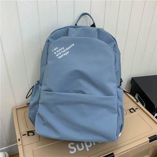 Lettering Backpack / Cat Charm / Set