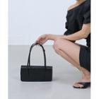 Flap Pleather Shoulder Bag Black - One Size