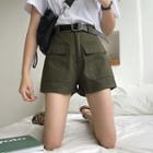 High-waist Pocket Detail Shorts