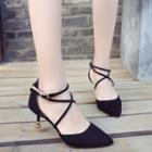 Strappy Pointed Heel Sandals