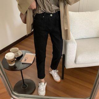 Slim-fit Straight-leg Cropped Jeans