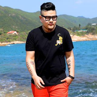 Short-sleeve Embroidered Tiger T-shirt