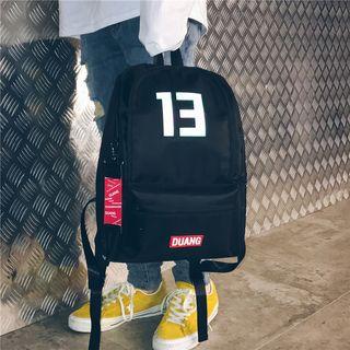 Number Printed Backpack