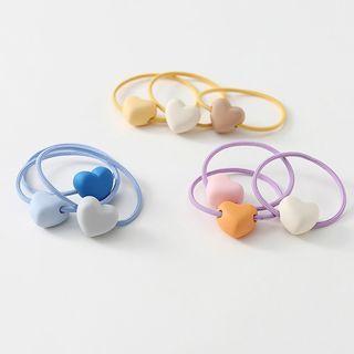 Set Of 3: Heart Hair Tie