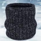 Fleece-lined Knit Infinity Scarf