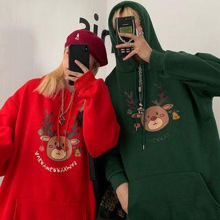 Christmas Themed Drawstring Hoodie