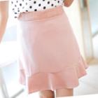 Ruffled A-line Skirt