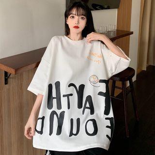 Retro Hiphop Semi Sleeve Top